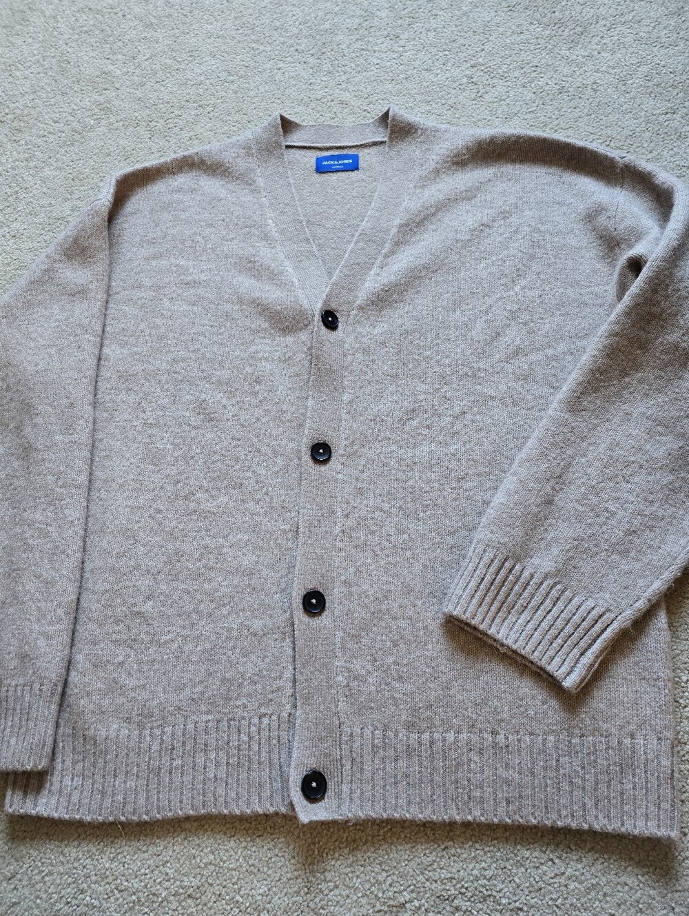 Jack & Jones Originals Size XL Button Front Cardigan Sweater